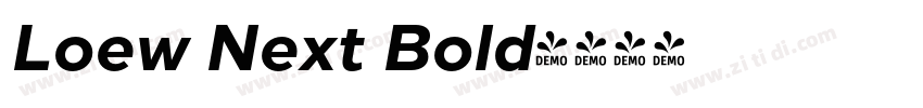 Loew Next Bold字体转换